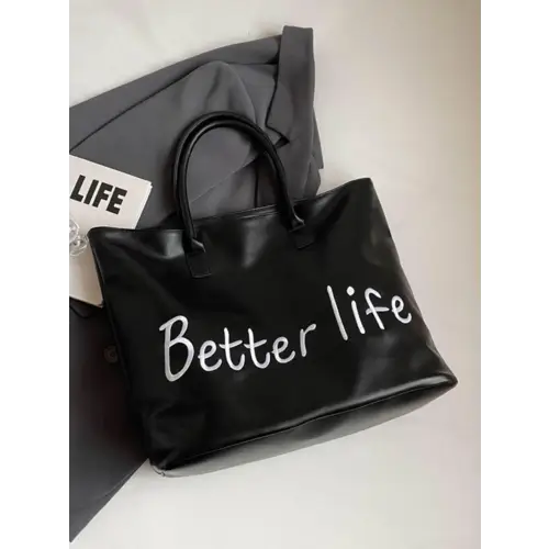 Belle PU Leather Tote Bag