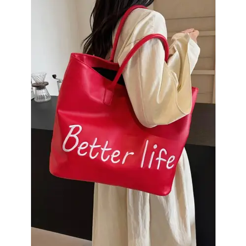Belle PU Leather Tote Bag