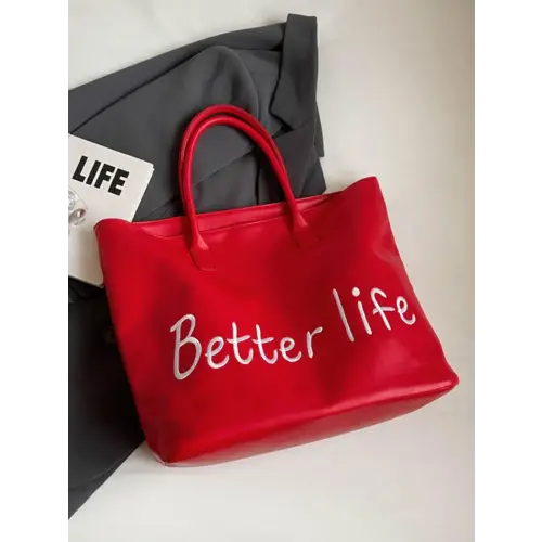 Belle PU Leather Tote Bag