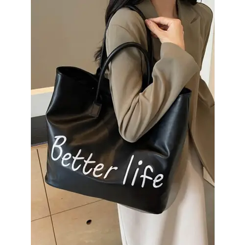 Belle PU Leather Tote Bag