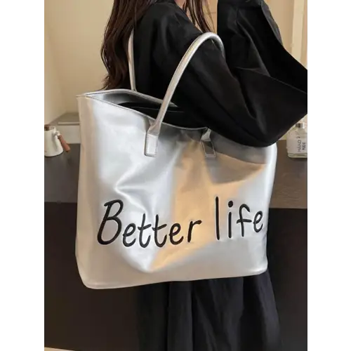 Belle PU Leather Tote Bag