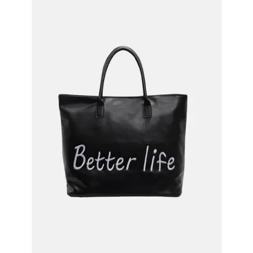 Belle PU Leather Tote Bag